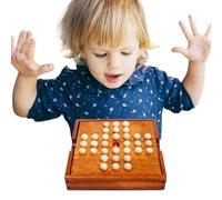6 inches Wooden Board Game - Wood Wooden Board Strategy Chess for Students | Cognitive Checkers Chess Games for Kids Family B́oards Game