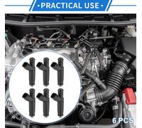 6 Injecteurs De Carburant Compatibles Pour Ford Ranger 2001-2003 3.0L Pour Ford Taurus 2001-2005 3.0L, Buse D'Injection De Carburant Noire En Plastique Assortie De Débit.