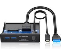 6-interfaces Panneau Avant2xUSB-C et 2xUSB-A HUBLecteur de Cartes SD/Micro SDType-C USB 3.2 Gen2 2x2 20Gbit/sUSB 19-pin et A-Key 20-pin HeaderG-MP01CR.[P215]