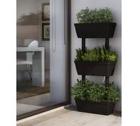 6× Jardinières Anthracite Lits Surélevés Boîtes à Fleurs Bacs Plantes vidaXL