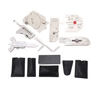 6 Jauges de Soudure Ensemble Acier Inoxydable Jauge de Filet pour Angle de Biseau Hauteur Largeur Dégagement Stockage Facile dans Chaudière Pont Construction Navale