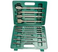 BRÜDER MANNESMANN Kit de forets & burins SDS PLUS, 13 pièces