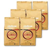Café Lavazza Qualità Oro, Grains Entiers, Grains de Café, Pack de 6, 6 x 1 kg