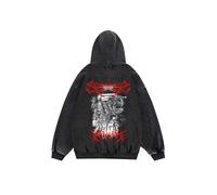 (6-L) Sweat à capuche Berserk Anime 100 % coton pour homme et femme, style gothique manga, pull à capuche