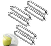 6 Lames De Rechange Pour éPlucheur 1.3 * 5.6cm | Lames Compatibles Avec La Plupart Des éPlucheurs Du Marché