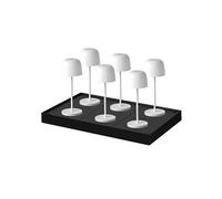 6 lampe de table sophia +socle de charge