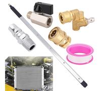6 Lances de Nettoyage Radiateur, 61cm Lance de Nettoyeur Haute Pression Eau et Air Outil Nettoyage et Rinçage Radiateur Joint Pivotant à 5 Angles Interrupteur Pompe pour Maison Voiture (Taille 2)