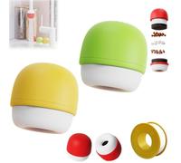 6-Layer Deep Purification Faucet Filter, Multi-Layer Deep Purification Faucet Water Filter, Mushroom-Head Faucet Filter, Compact and Portable Easy Install (Green+Yellow)