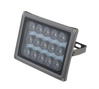 6-LED 850nm pour illuminateur infrarouge pour vidéosurveillance | Métal-verre pour projecteur de vision nocturne avec allumage automatique | Portée 10-50 m | Faisceau de 90 degrés | DC 12 V | Lumière