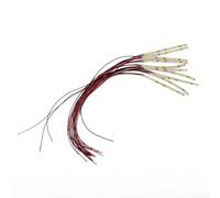 6 LED pour bande pré-câblée pour lumière SMD blanc flexible 12 V ~ 18 V pour éclairer des pièces miniatures et des modèles (lumière chaude)