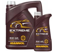 6 Litre Mannol Huile 5W-40 Extreme Api Sn / CH-4 Opel Porsche Renault Fiat VW
