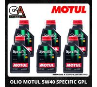 6 Litres D'Huile Motul 5w40 Spécifique CNG / GPL / LPG - ACEA C3 - SM/CF - LL04