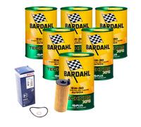 6 Litres Huile Bardahl 5W30 AV504 pour Mini Et BMW LL04 + Filtre à Bosch P7123