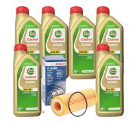 6 Litres Huile Moteur Castrol 5W30 Ll + Filtre à Bosch pour BMW 1 3 5 7 X3 E83