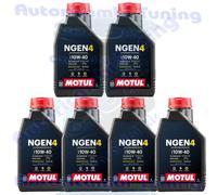 6 Litres LT Huile Moteur Motul Auto NGEN 4 NGEN4 10W40 ACEA A3 B4