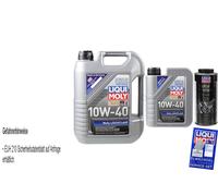 6 Litres Original Liqui Moly Set MoS2 Leichtlauf 10W-40 MotorProtect