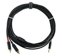 6 m Cable Audio Stereo Jack 3,5mm vers 2x RCA Phono Mâle Connectique Audio DJ PA