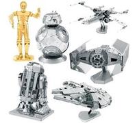 6 maquettes métalliques 3D Star Wars Multicolore G