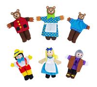 6 marionnettes à doigts boucle d'or