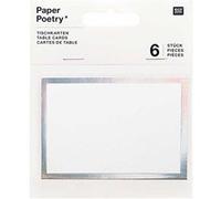 6 marque-places argentés - Rico Design Argenté