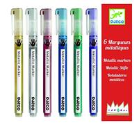 Boîte 6 marqueurs métalliques Djeco G