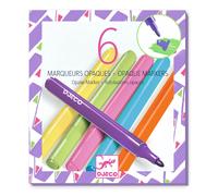 6 marqueurs opaques Année 80 Djeco