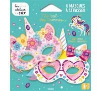 Fleurus - Coffret Le Bal des Licornes - 6 masques à strasser