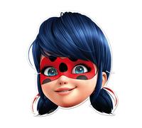 6 Masques En Carton Ladybug Taille Unique Multicolore