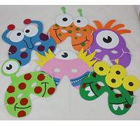 6 masques monstres et extraterrestre