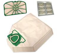 6 Microfibre Sacs Aspirateur + 6 Parfums + Filtre Moteur for Vorwerk Kobold VK200, VK 200