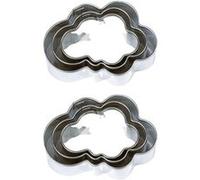 6 mini emporte-pièces en inox - Nuages - Graine Créative Multicolore G