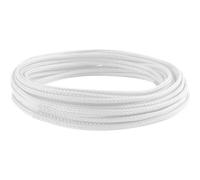 6 mm Braided Cable Sheath Expandable PET Cable Sleeve Wire Storage Cable Cover Soft Electrical Cable Management Flexible Cable Protection Tube Pipe White 5 Metres