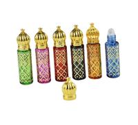 Ｚｉａｌｏｆｉ 6 Morceaux de 6 Ml 8 Ml Bouteilles D'huile Décoratives Décoratives Vides Rechargeables pour Les Vacances Sortantes Décoration dans L'air