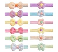 6 Morceaux De Boucles De Cheveux De Fleurs Et 6 Morceaux De Boucles De Poils, Anneaux De Cheveux Pour Enfants, Anneaux De Cheveux Douces Mignons, Accessoires De Coiffure.