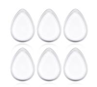 6 Morceaux De Bouffée De Silicone Transparente, Outils De Maquillage, Bouffée De Maquillage Portable, Applicateur Cosmétique.