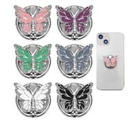 6 Morceaux De Stands De Bague Papillon, Support De Téléphone Mobile Créatif, Support À 360 °, Accessoires De Téléphone Mobile.