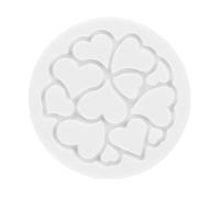 6 moules en silicone décor mini love 7 cm Silikomart