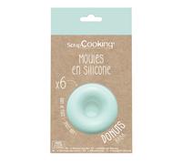6 Moules Silicone Individuels "Donuts