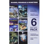 6-Movie Pack: Sharks Piranhas & Monsters