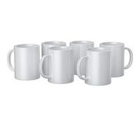 6 Mugs céramique à customiser Blanc 425 ml - Cricut Blanc G