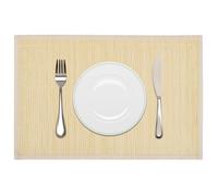 6 Napperons en bambou 30 x 45 cm Nature