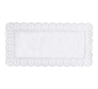 6 napperons papier dentelle 40x20cm blanc - papstar 12724 Blanc G