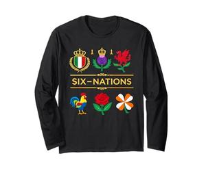 6 Nations Rugby Tournoi Six Nation's Rugbyman Supporter Fun Manche Longue