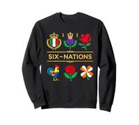 6 Nations Rugby Tournoi Six Nation's Rugbyman Supporter Fun Sweatshirt