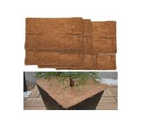 : 6 nattes de coco carrées antigels pour plantes - 38 x 38 cm