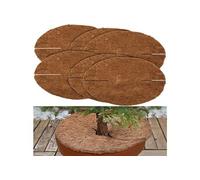 : 6 nattes de coco rondes antigels pour plantes Ø 38 cm