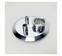 6" OD167mm Tri-clamp Extraction Blind Plate with 2" Ferrule Clamp and 1/4" FNPT/1/2 MBSP