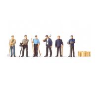 6 Ouvriers Ferroviaire + Accessoires-HO 1/87-PREISER 10602