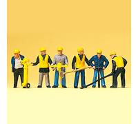 6 ouvriers poseurs de voie HO-1/87-PREISER 10035