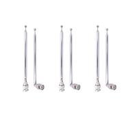 (6 Pack) Antenne Radio BNC avec BNC Mâle Prise Jack Connecteur Adaptateur TéLescopique en Acier Inoxydable VHF UHF BNC Antenne